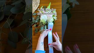 How to wrap a bridal bouquet #flowers #wedding #bridal #craft #ribbon l