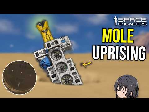 This Undetectable Mole Ship Can Fly Anywhere Underground, Space Engineers