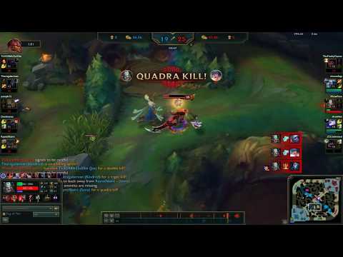Solo Tryndamere Pentakill Gank 1v5