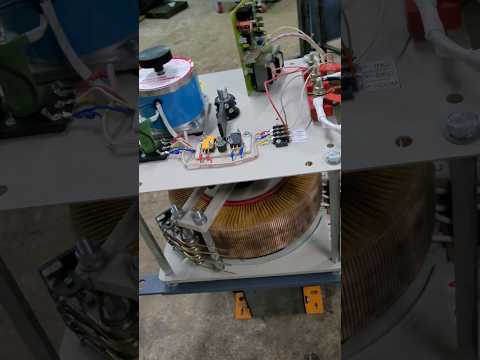 100 kva Servo voltage stabilizer dimmer testing