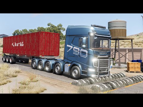 Trucks & Cars vs Speed Bumps – BeamNG Drive | TrucksVs