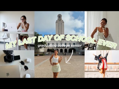 COLLEGE DAY IN MY LIFE (last one ever??) | The University of Texas at Austin