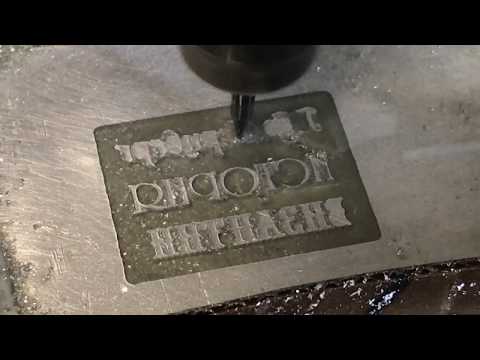 Клише на настольном чпу cnc2535al