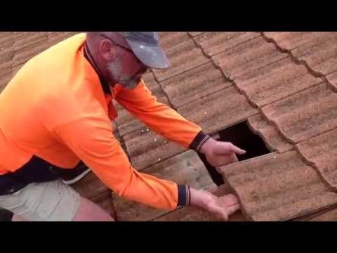 How to replace roof-tile, how to replace broken roof tile