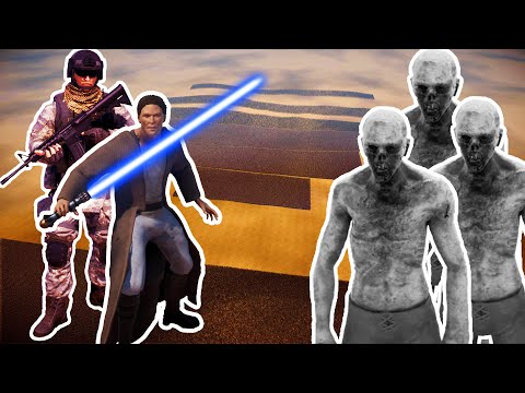 23 MILLION ZOMBIES vs 60,000 JEDI KNIGHTS + 50,000 MODERN SOLDIERS | UEBS 2