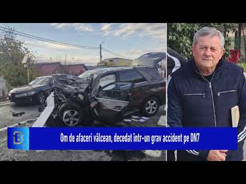 Om de afaceri vâlcean, decedat într-un grav accident pe DN7
