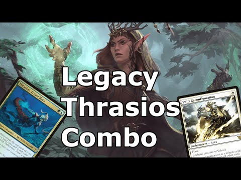 CEDH IN LEGACY!  Thrasios Swift Reconfiguration Combo (Bant Devoted Druid Infinite Mana Combo MTG)