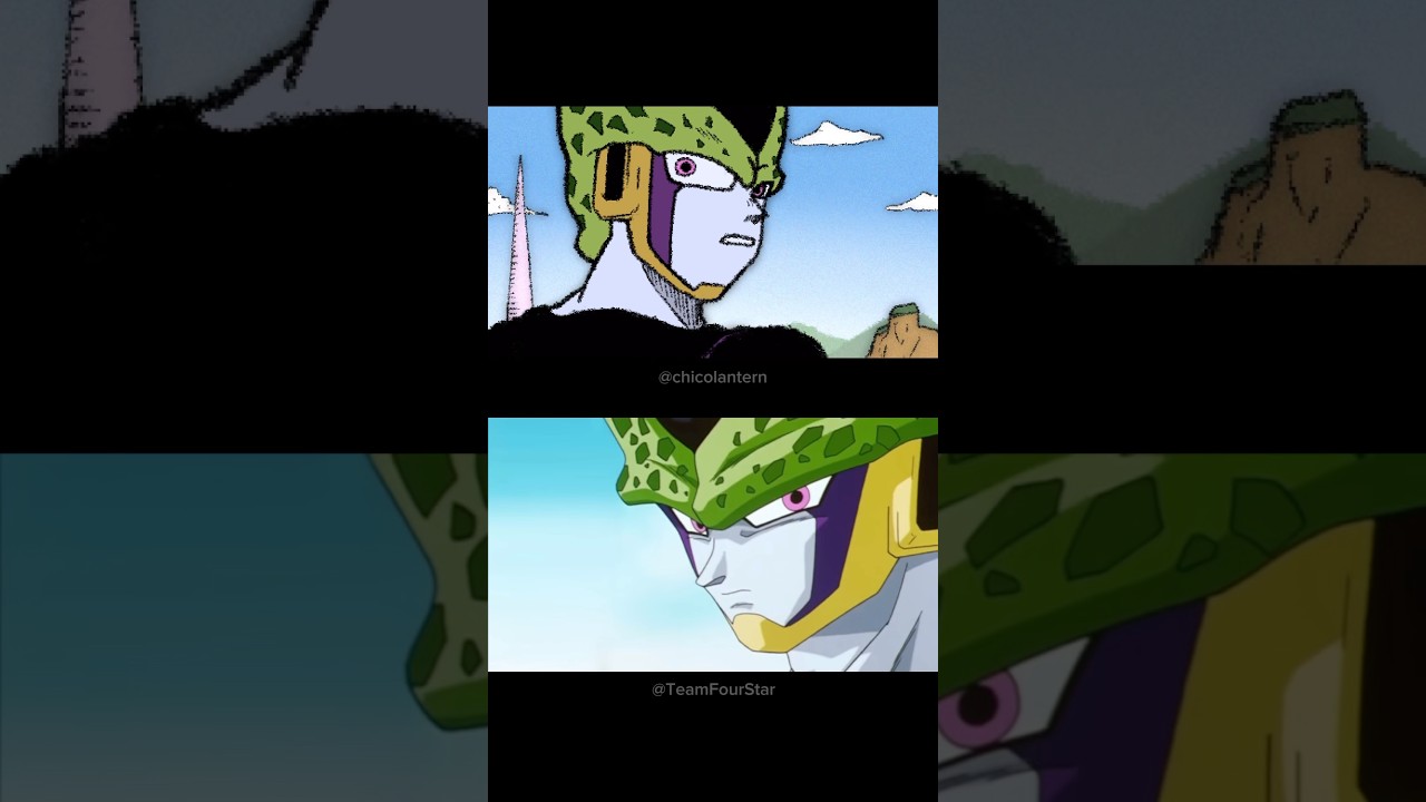 my animation and the original clip from DBZ Abridged #teamfourstar #dbzabridged #chicolantern