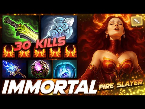 Lina Immortal Fire Slayer - Dota 2 Pro Gameplay [Watch & Learn]