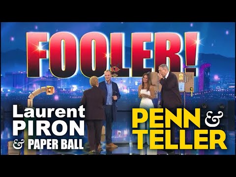 Laurent Piron FOOLS Penn and Teller with FISM grand prix act « Paper Ball » S11E15