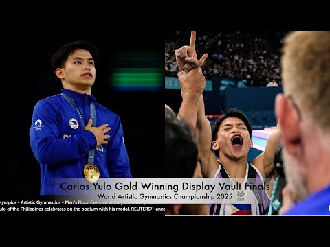 🇵🇭Carlos Yulo 🥇Winning Display in Vault Finals | World Artistic Gymnastics Championship 2025