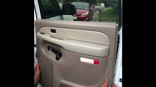 How to take off rear door panels on a 2000 2006 tahoe