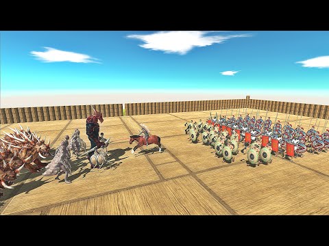 KOZAROG THE DEMON ARMY VS HUSSAR ARMY EPIC BATTLE | Animal Revolt Battle Simulator ARBS