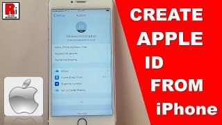 HOW TO CREATE APPLE ID FROM iPhone