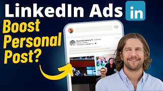 Can you boost a personal post on LinkedIn?