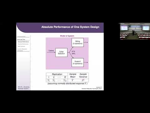 IEE 475: Lecture K1 (2022-11-15): Variance Reduction Techniques, Part 1 (CRNs and Control Variates)