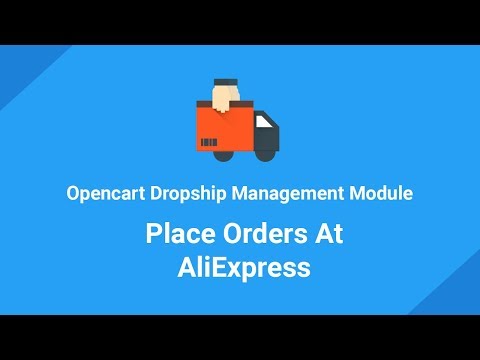 How to place AliExpress Orders in Opencart