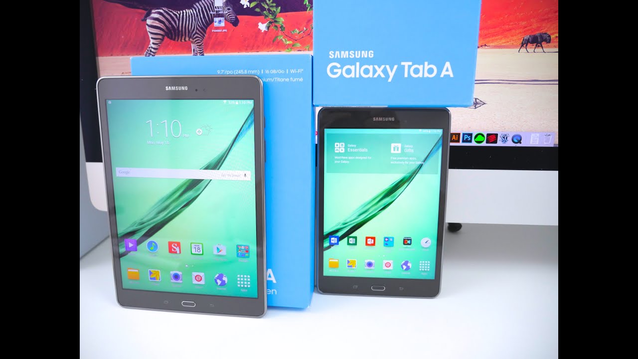 Samsung Galaxy Tab A 8.0" & 9.7" UNBOXING and Setup