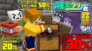 【マインクラフト】全てが確率でできたタワーを攻略しましょう【日常組】