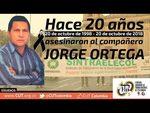 Hace 20 años asesinaron al vicepresidente de la CUT Nacional, Jorge Ortega