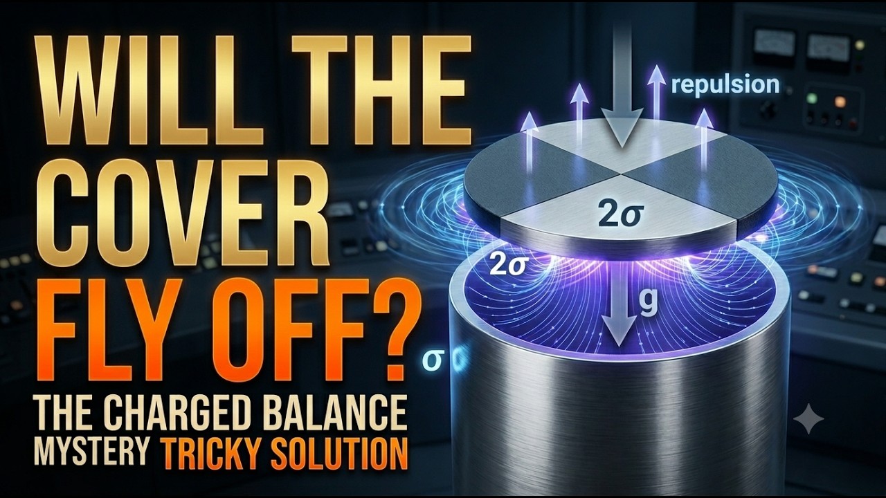 [ JEE Advanced 2027 ] Amazing Flying disc problem from electrostatics [ School Physics ]
