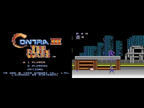 Contra III - The Alien Wars (Hack of Contra Spirits) - NES - Walkthrough