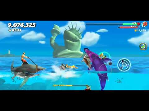 Dark Magic Shark gameplay (Hungry shark world) +(New update World)