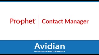 Prophet CRM video