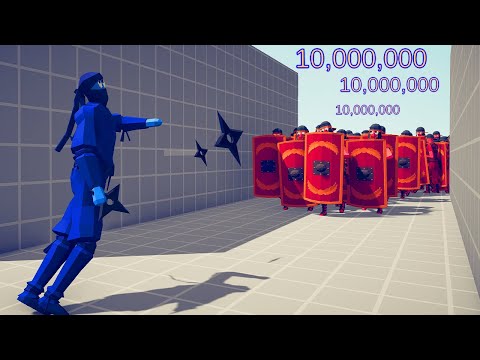 10.000.000 DMG NINJA 3 vs EVERY UNIT | TABS - Totally Accurate Battle Simulator