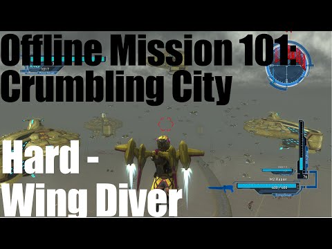 EDF 5: Offline Mission 101: Crumbling City - Wing Diver / Hard