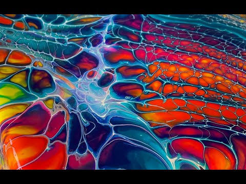 #4 | Vibrant Swipe | Swipe technique demonstrated | SheleeArt style | Fluid acrylic | Paint pouring