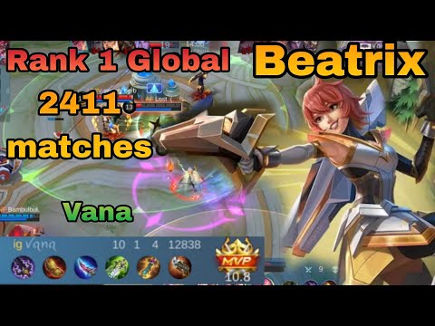 Top 1 Global Beatrix by Vana - Mobile Legends