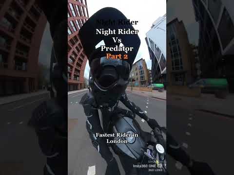 Night Rider vs Predator 🥷🏿 Scariest Race in London 😳 Who Won ?!? 😱 #OMG
