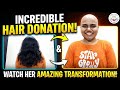 College Girl Headshave Latest 2025 Smooth Shave Razor Shave Chennaihairdonation