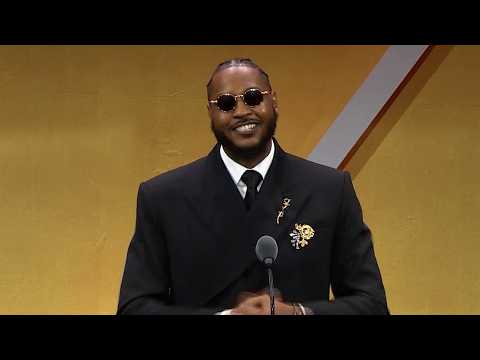Carmelo Anthony's Basketball Hall of Fame Enshrinement Speech