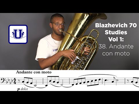 38. Andante con moto from Blazhevich 70 Studies for BBb Tuba Vol. 1