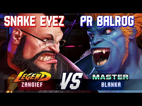 SF6 ▰ SNAKE EYEZ (Zangief) vs PR BALROG (Blanka) ▰ High Level Gameplay
