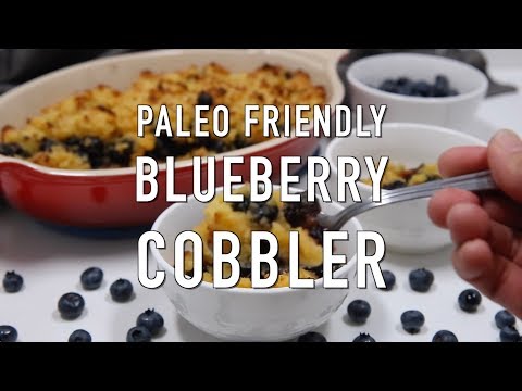 Paleo Berry Blueberry Cobbler