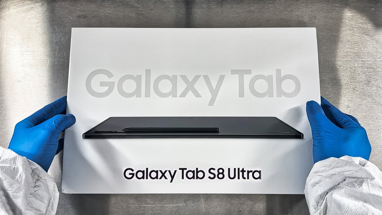 SAMSUNG Galaxy tab S8 ULTRA Unboxing Review and Gameplay - ASMR
