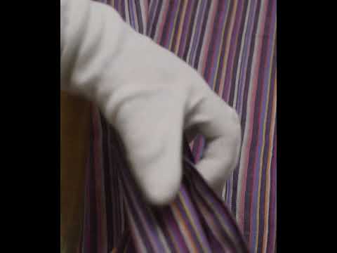 Stripe Multicolor Pure Cotton 100 GSM Handwoven Fabric 08 — video
