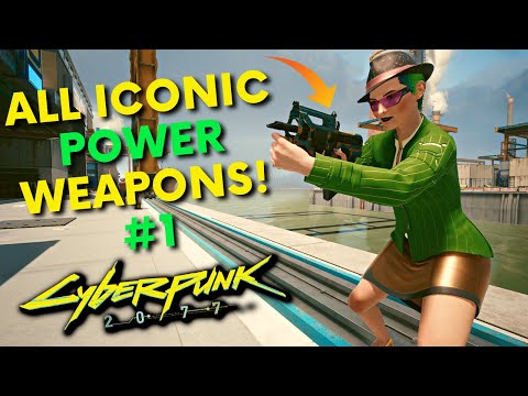 Cyberpunk 2077  - All Secret FREE Iconic Power Weapons! #1 (Locations & Guide)