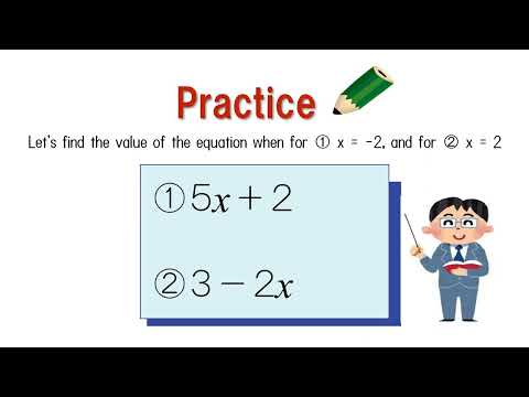 中1＿代入と式の値（英語版）