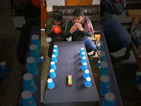 Best Balloon Vs Cup Challenge Race #game #shorts