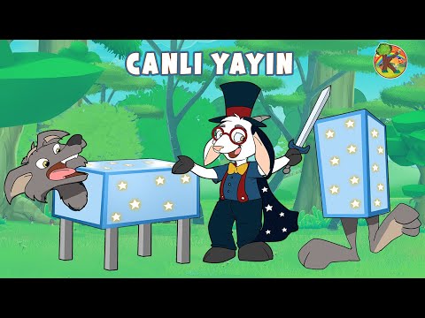 Dahi Keçi Kurdu Nasıl 2'ye Böldü ? 🎩 Türkçe - Çizgi Film & Masallar - CANLI YAYIN | KONDOSAN