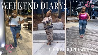 WEEKEND DIARIES: CREATE CONTENT WITH ME ❤️‍🔥