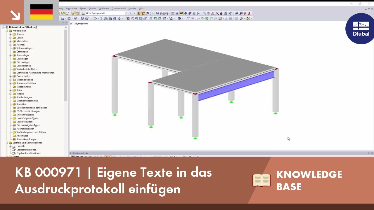 KB 000971 | Eigene Texte in das Ausdruckprotokoll einfügen