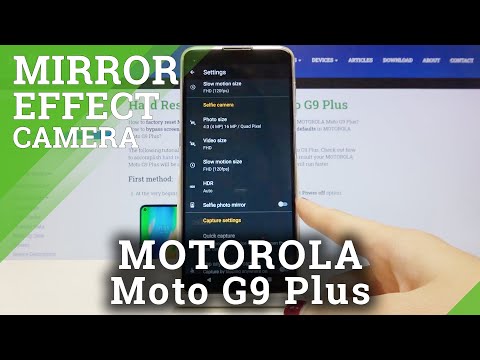 How to Turn Off / On Mirror Effect in Motorola Moto G9 Plus - Camera Settings