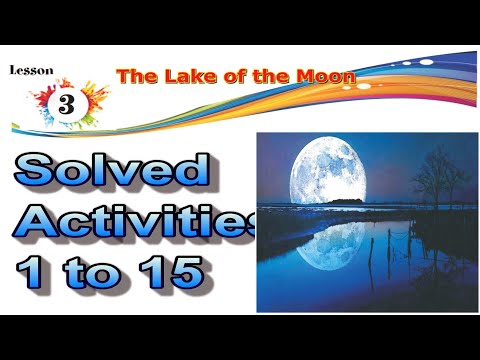 The Lake of The Moon / Poem/ chapter 3/class 6th/ #PSEB/Activities 1 to 15