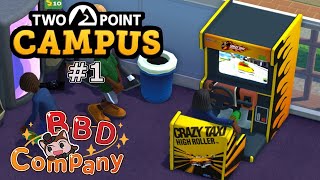 #1【ゆっくり実況】何でもアリの学校にはクレタクもある 【Two Point Campus】