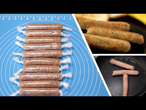 How to make fresh Chicken Sausages (no skin) at home and store it (Gluten, dairy free)